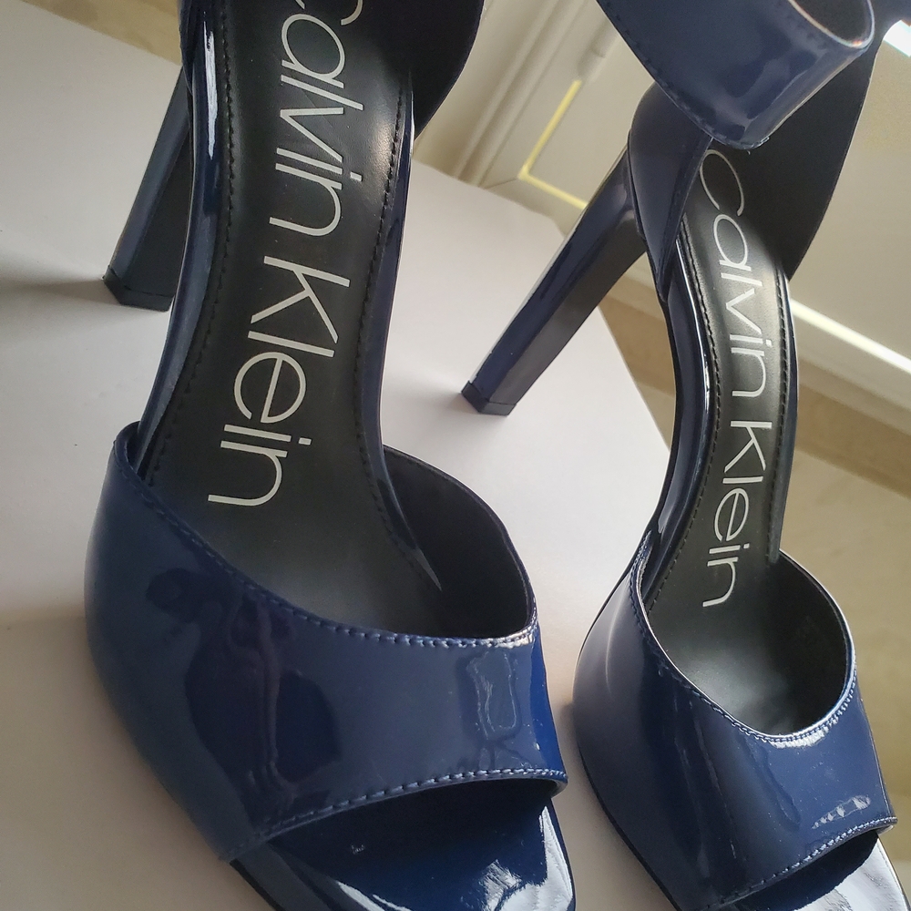 Calvin Klein Navy Heels